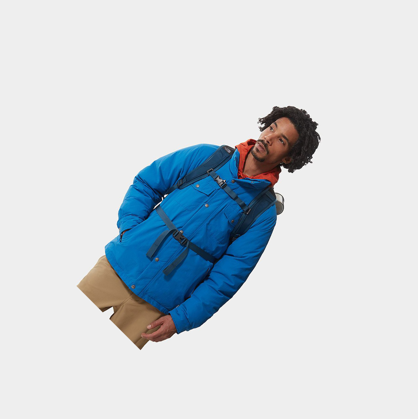 Men's The North Face 1980 Hoodoo Re-Edition Down Jackets Blue | US804EPBN