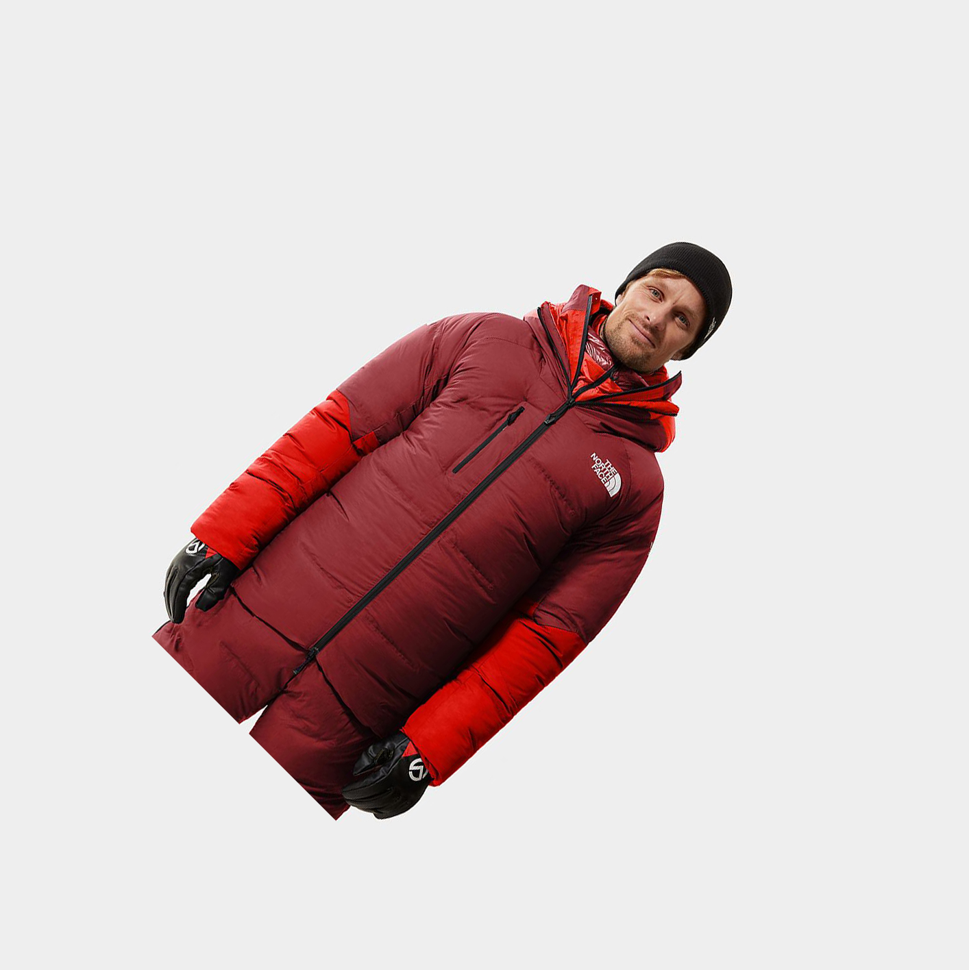 Men\'s The North Face AMK L6 1000-FILL CLOUD DOWN Down Jackets Red | US712RKOF
