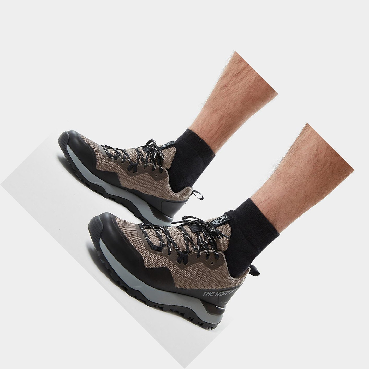 Men's The North Face Activist FUTURELIGHT™ Hiking Shoes Grey Black | US756IHRJ