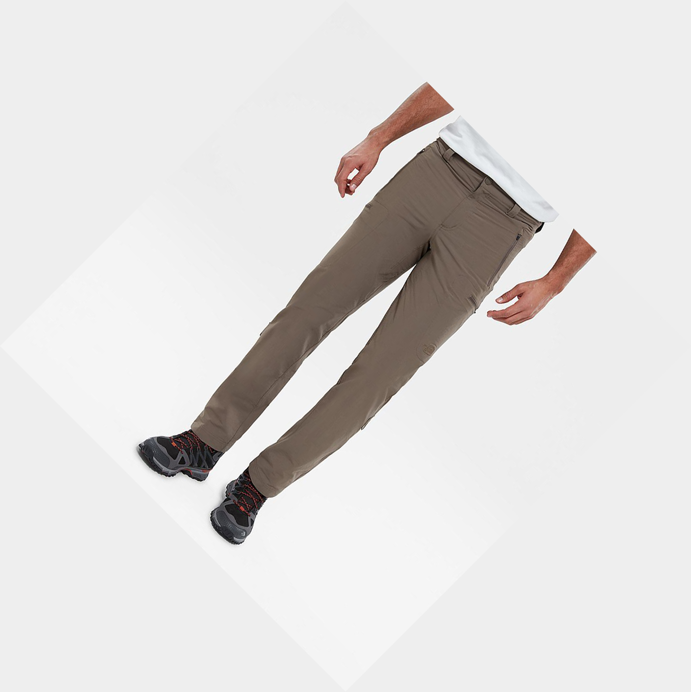 Men's The North Face Exploration Pants Brown | US590MKQL