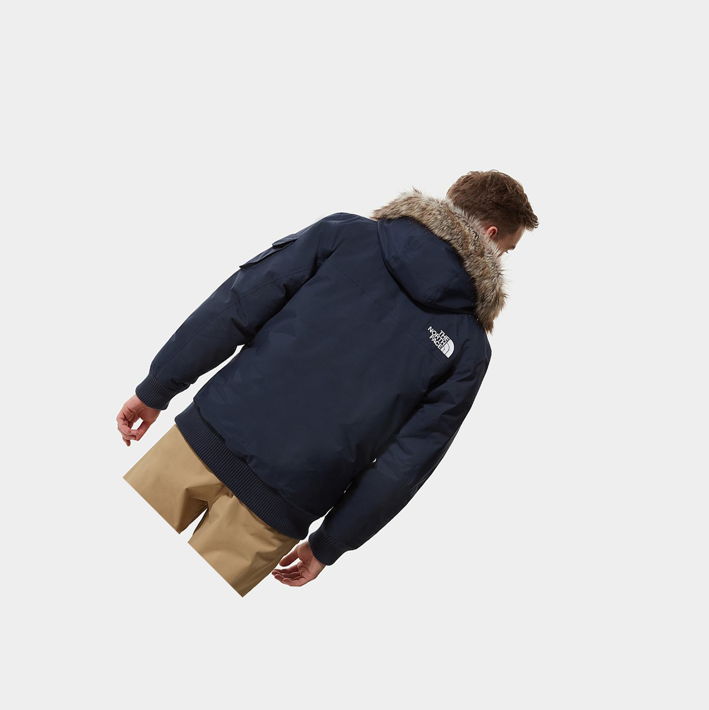 Men's The North Face Gotham Insulated Jackets Navy | US052VIDQ