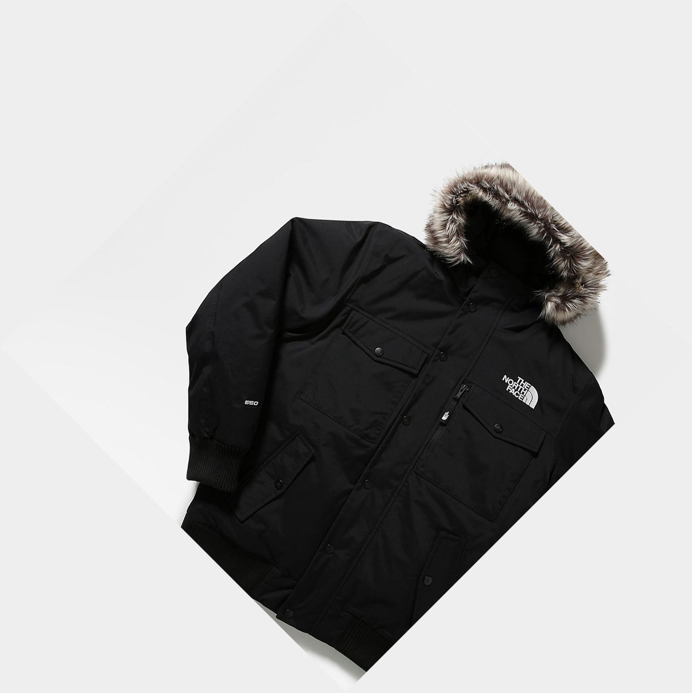 Men's The North Face Gotham Insulated Jackets Black | US592AHOQ