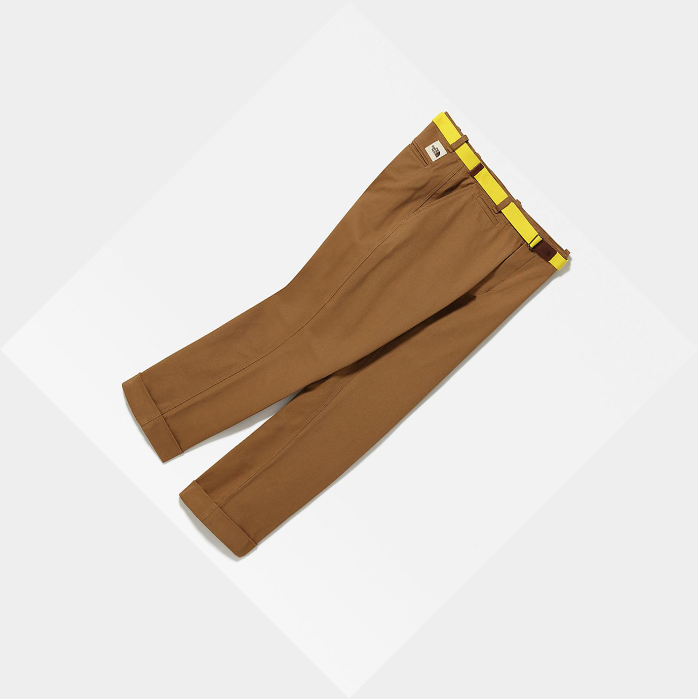 Men's The North Face HERITAGE COTTON TWILL Pants Brown | US061FYHG
