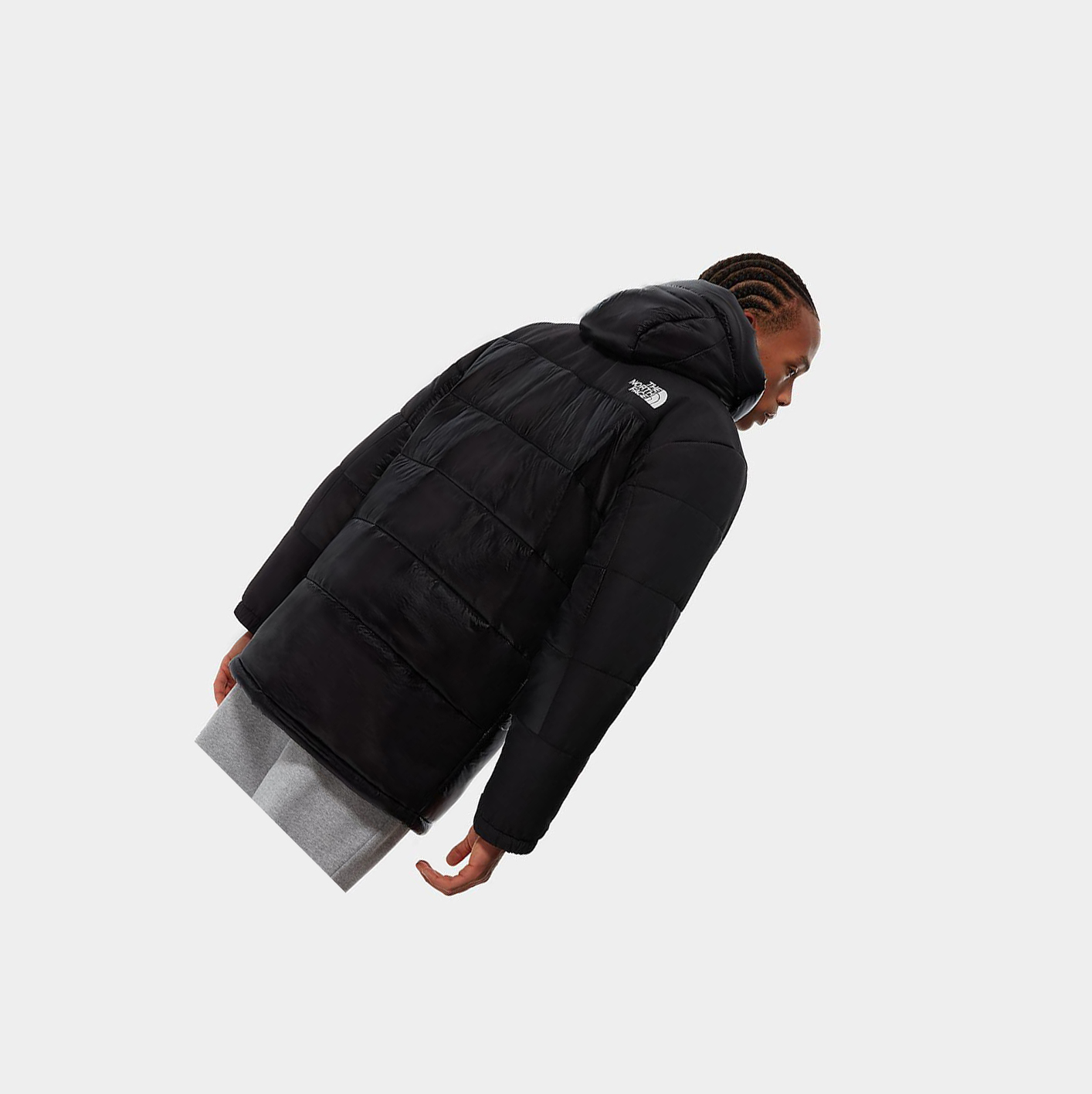 Men's The North Face Himalayan Insulated Parka Black | US386WUYE