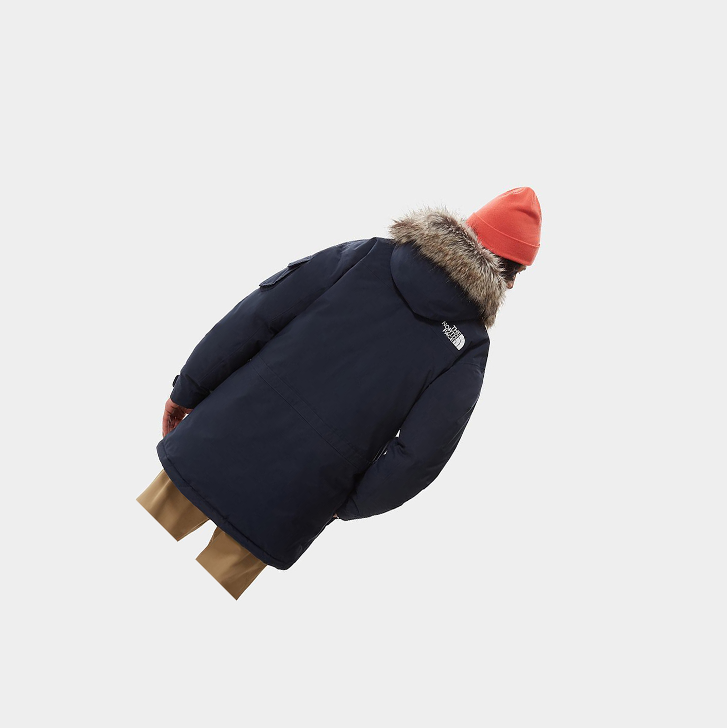 Men's The North Face Mcmurdo Down Jackets Navy | US128AXYO