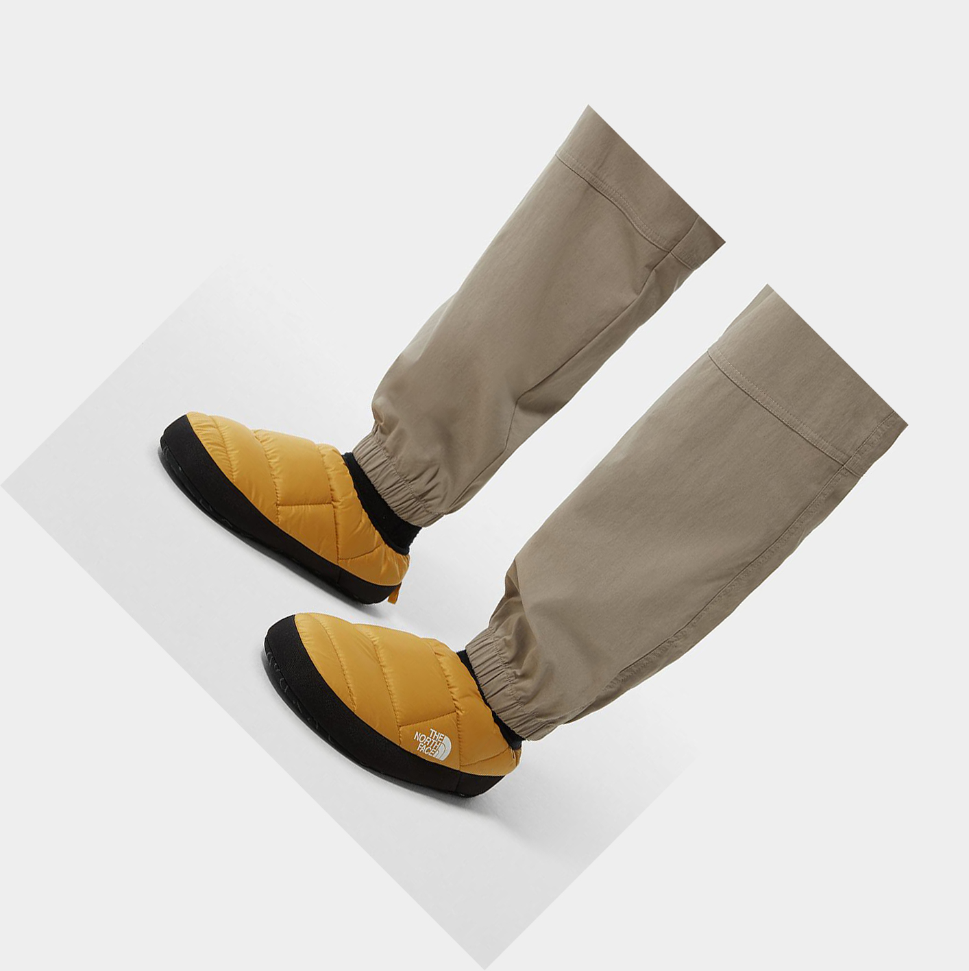 Men's The North Face NSE III Tent Mules Yellow | US076OYJB