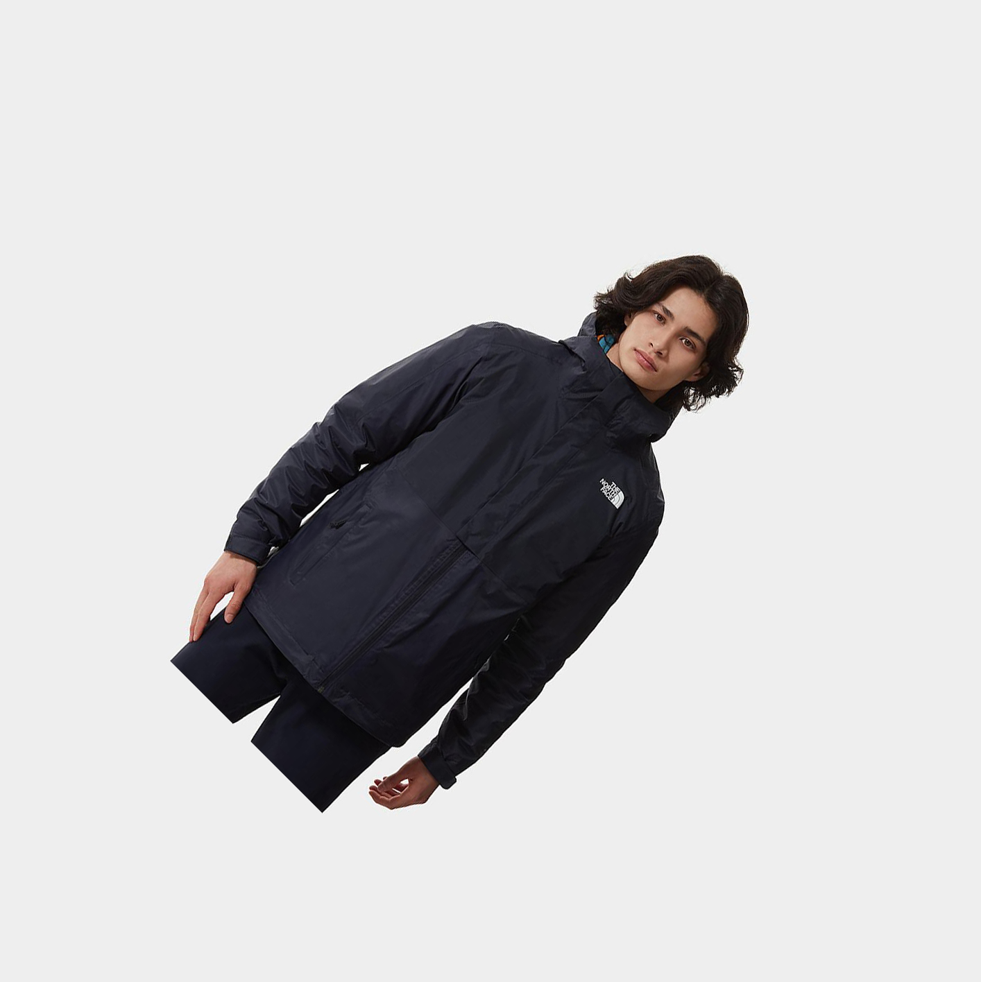 Men's The North Face New DryVent™ Down Triclimate Waterproof Jackets Navy | US052CZYQ