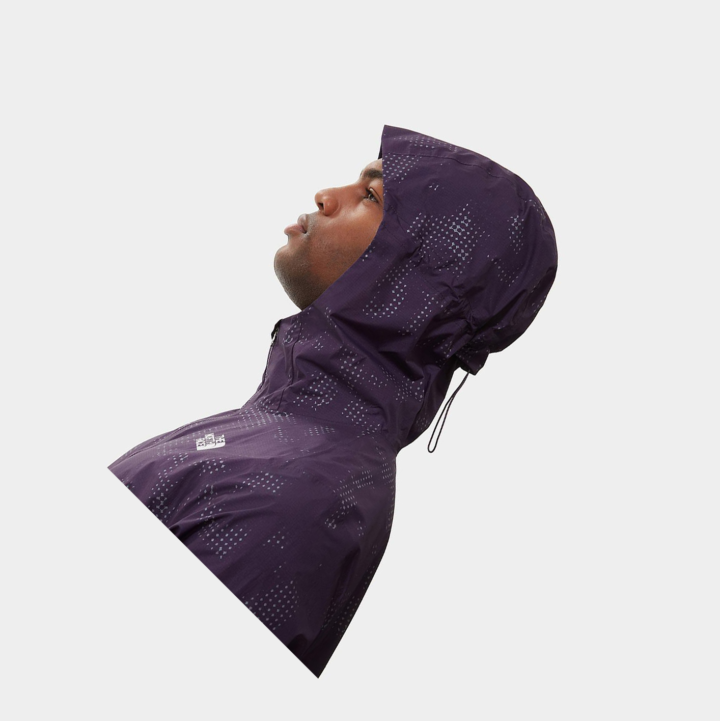 Men's The North Face Printed First Dawn Waterproof Jackets Dark Purple | US186KWLY