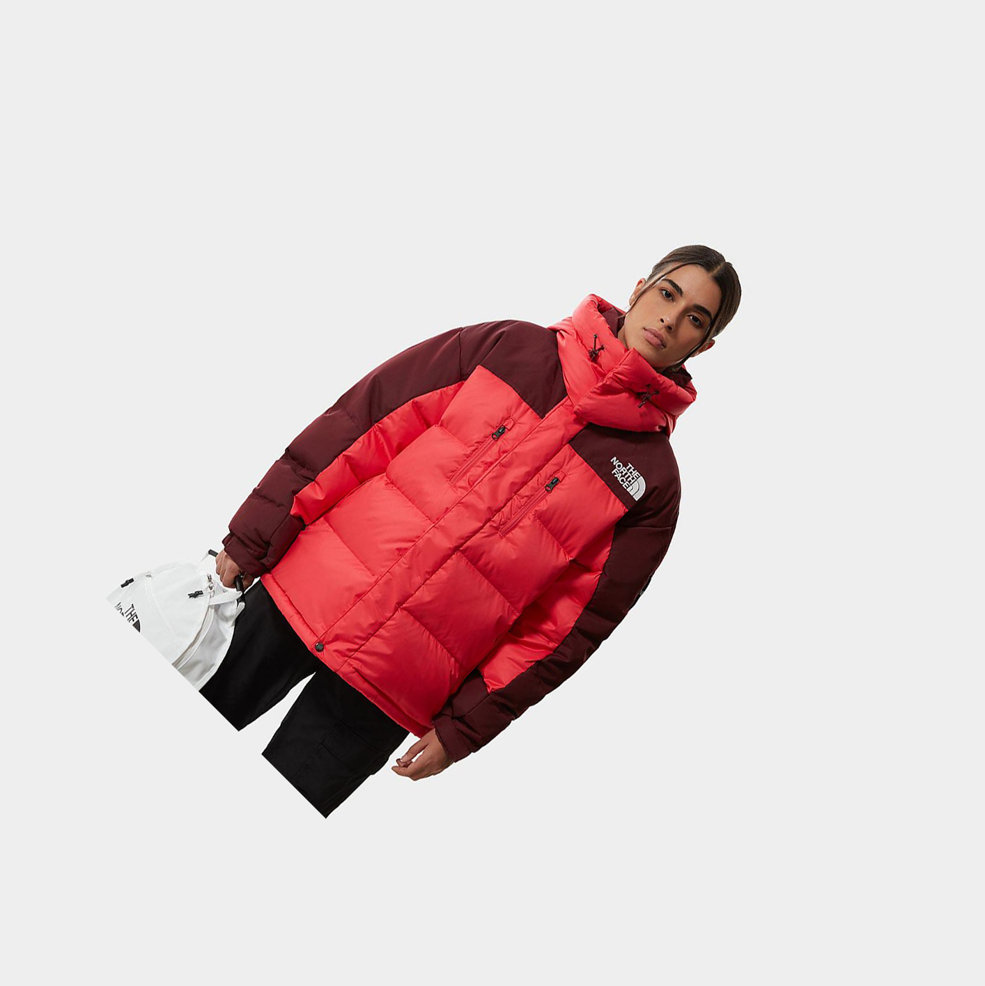 Men's The North Face SEARCH & RESCUE HIMALAYAN Parka Pink Red | US972HYME