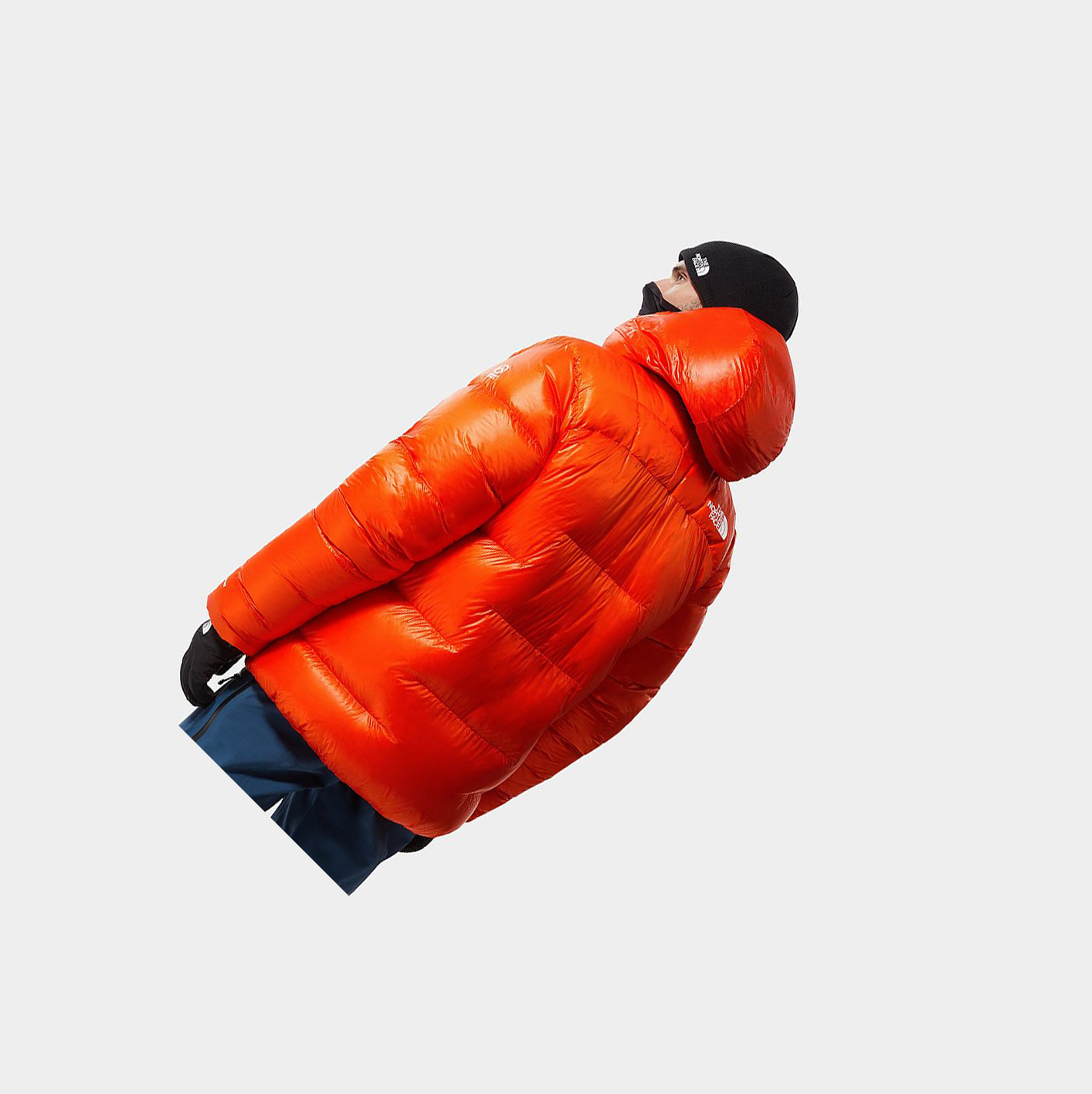 Men's The North Face Summit L6 Cloud DOWN Down Jackets Red Orange | US876BAYN