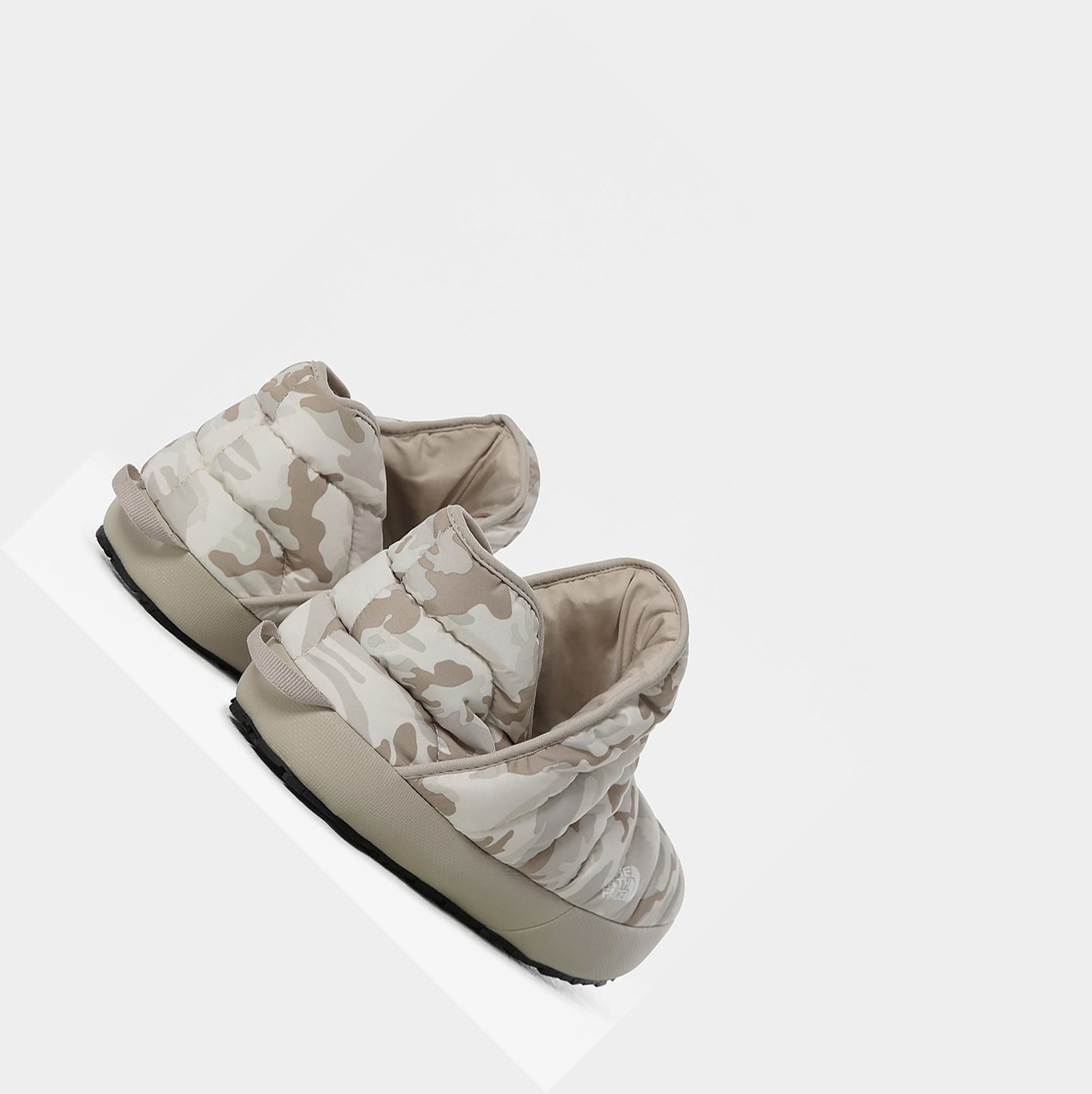 Men's The North Face THERMOBALL™ Traction Bootie Mules White Camo Silver Grey | US874QEVY