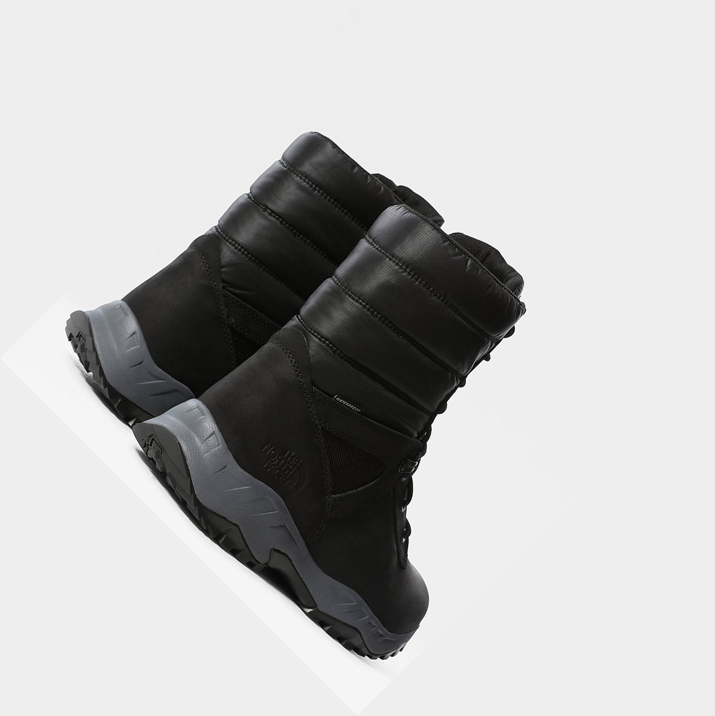 Men's The North Face THERMOBALL™ Zip-Up Winter Boots Black Grey | US694JDTW