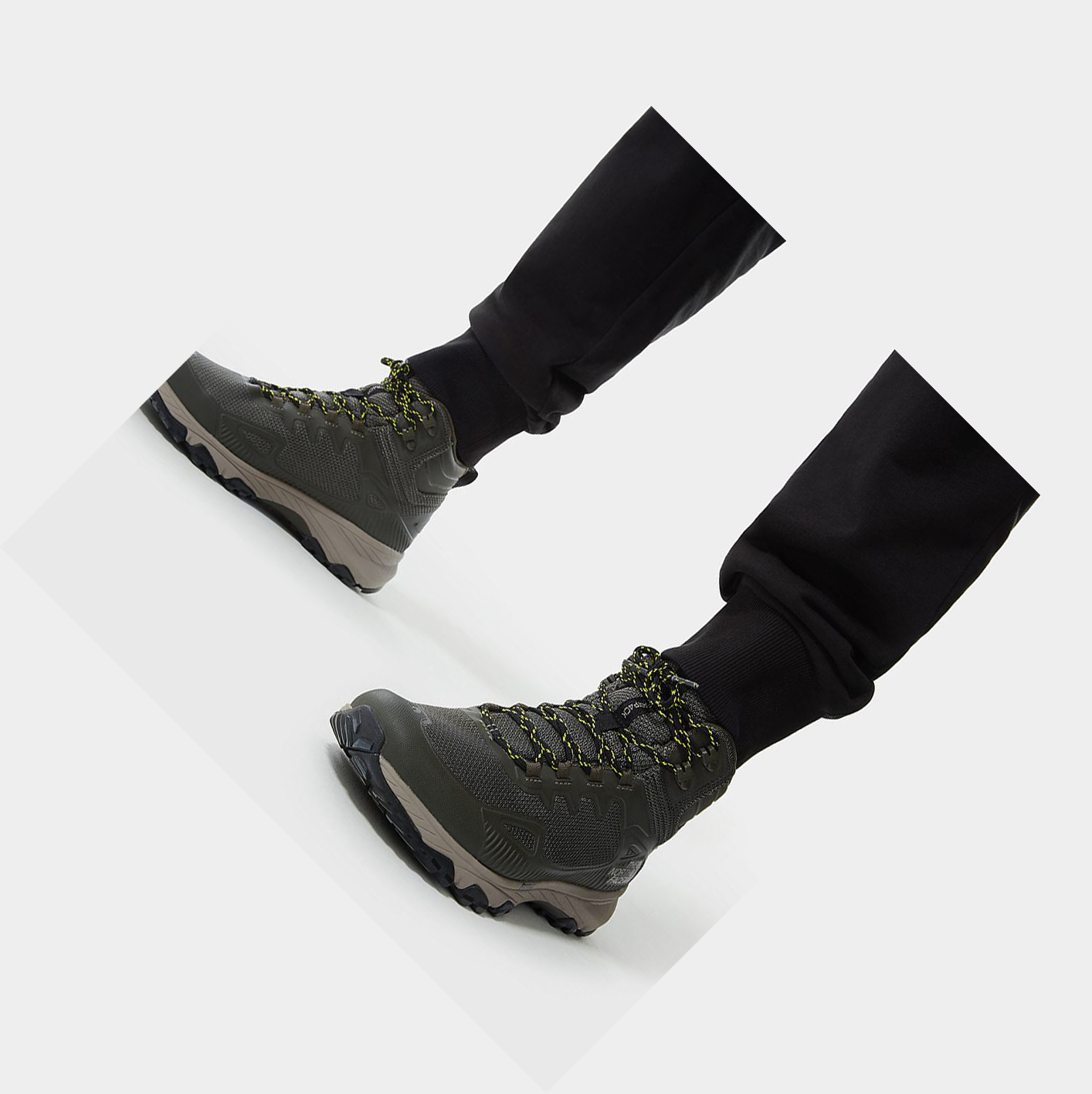 Men's The North Face Ultra Fastpack IV FUTURELIGHT™ Mid Hiking Boots Green Black | US839DNPO