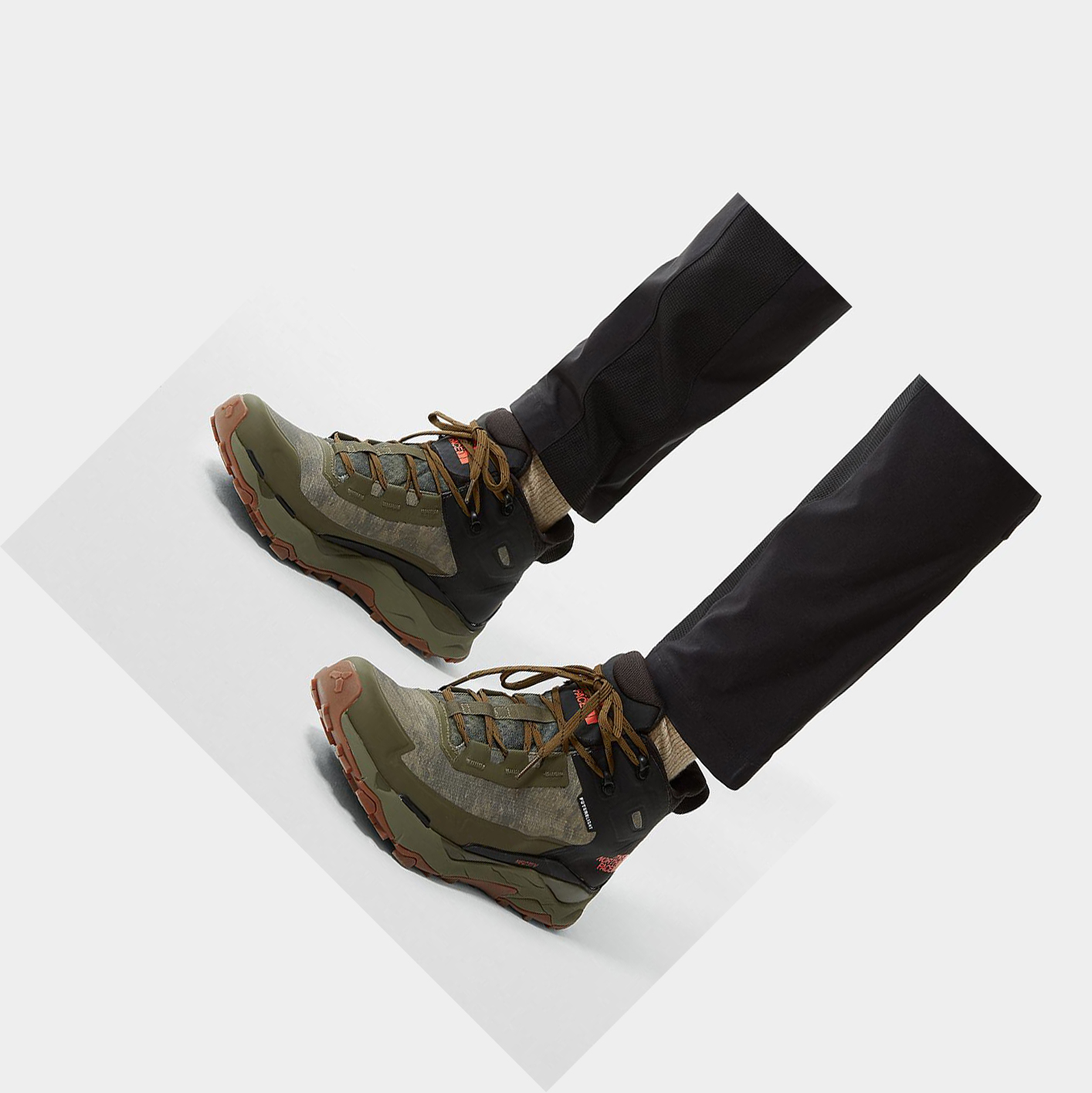 Men's The North Face VECTIV EXPLORIS FUTURELIGHT™ Hiking Boots Olive Camo Wash Black | US635YLZQ