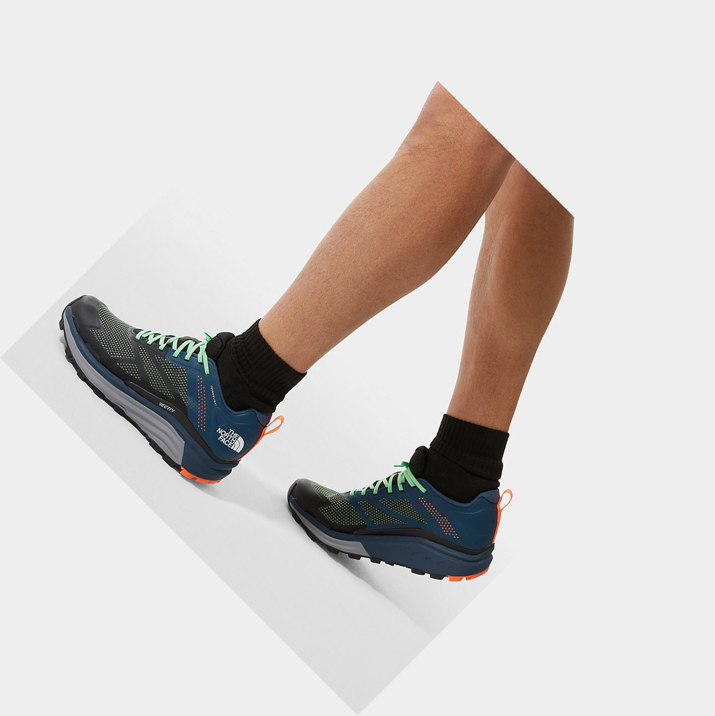 Men's The North Face VECTIV™ FUTURELIGHT™ Enduris Trail Running Shoes Black Blue | US934ZJMY