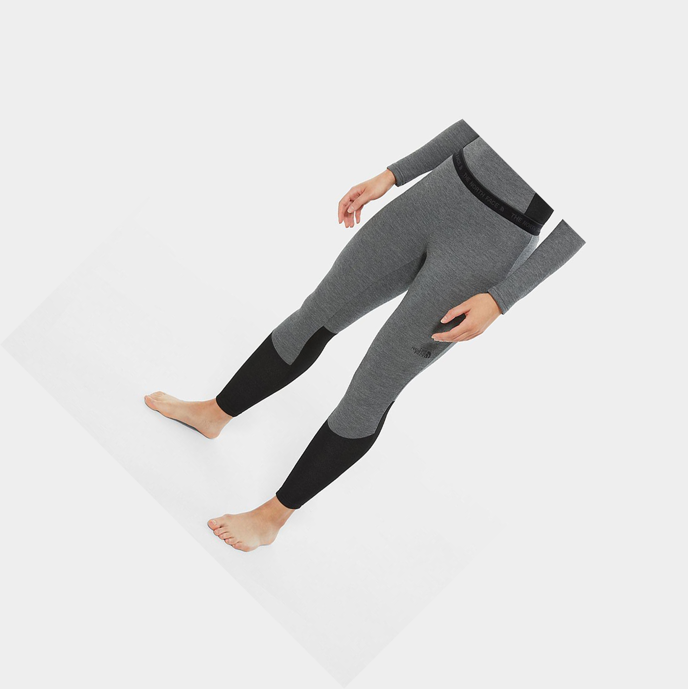 Women's The North Face Easy Pants Grey Black | US251IEOQ