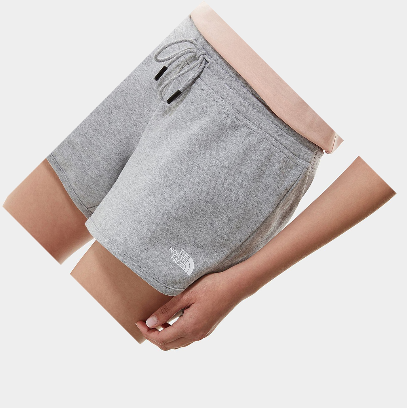 Women's The North Face Graphic Logo Shorts Light Grey | US607STQH
