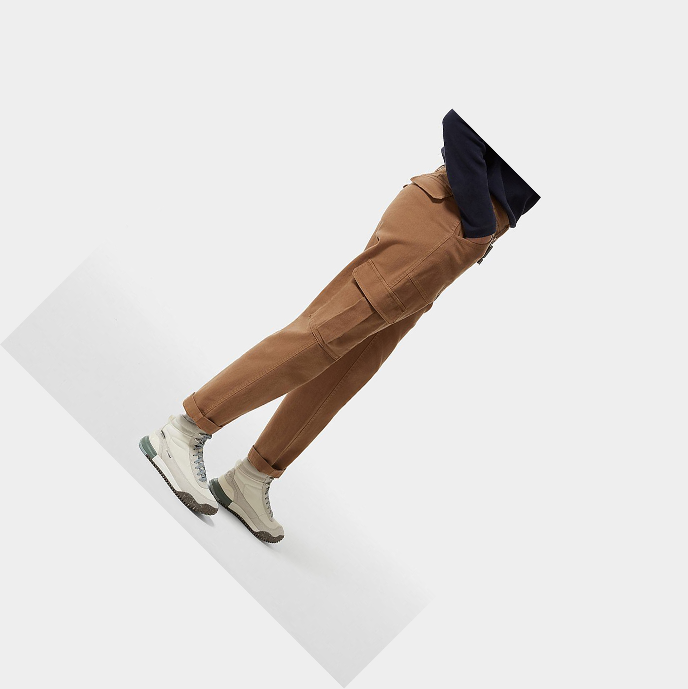 Women's The North Face HERITAGE CARGO Pants Brown | US734GKWJ