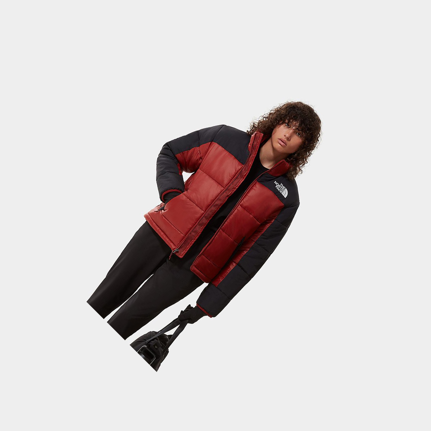 Women's The North Face Himalayan Insulated Jackets Dark Red | US021DMOB