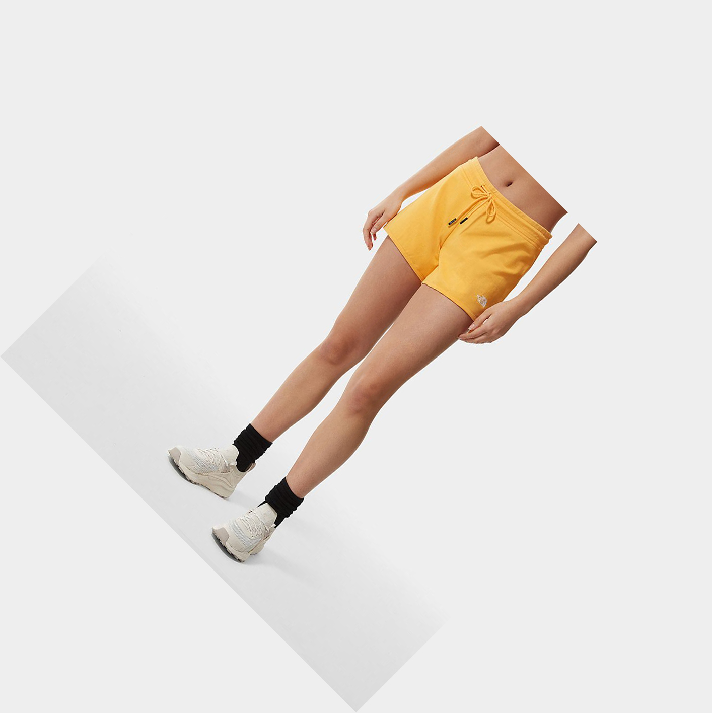 Women's The North Face Mountain Lifestyle Shorts Yellow | US875CNVH