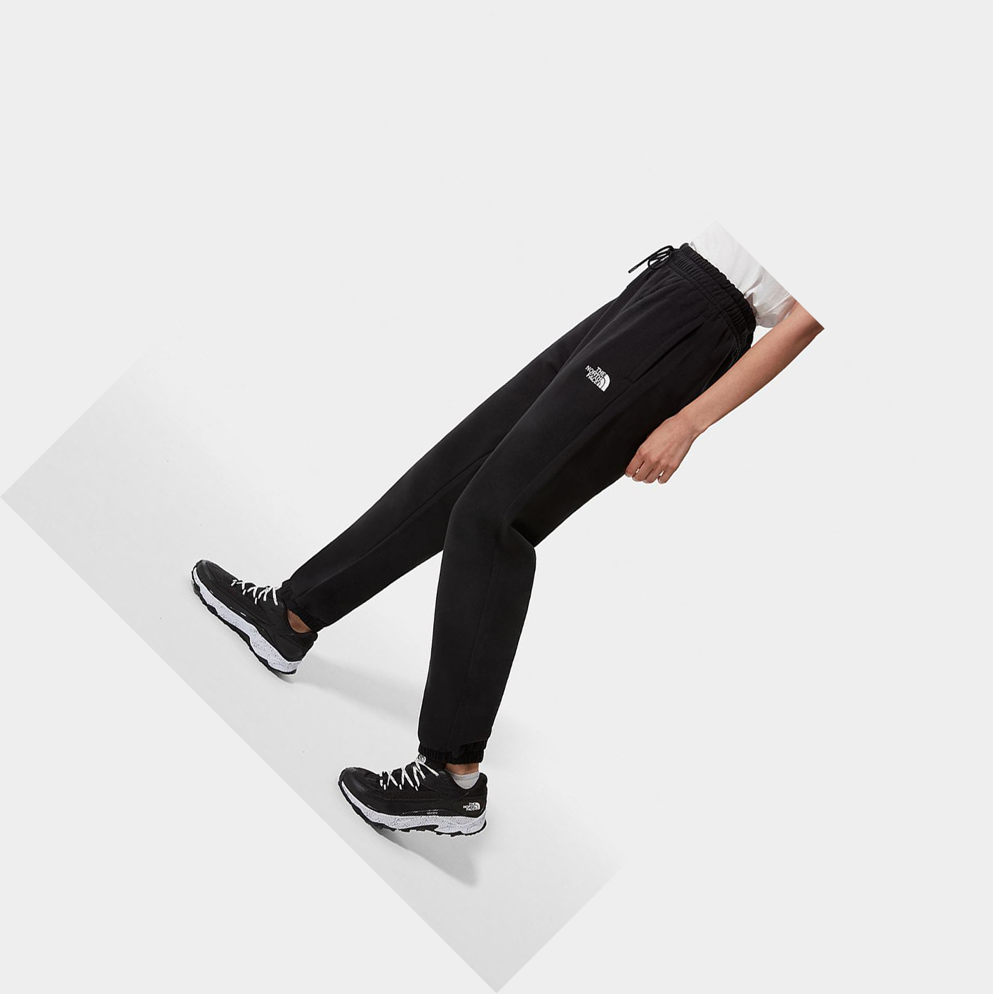 Women's The North Face Oversized Essential Joggers Black | US214OQNR