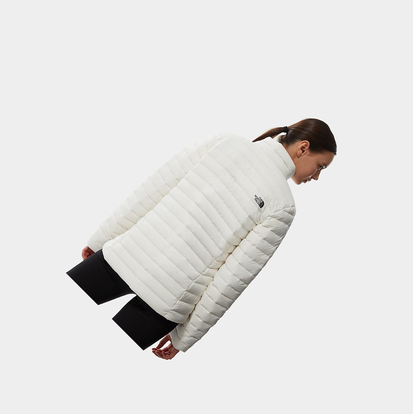Women's The North Face Stretch Down Jackets White | US164BXGN