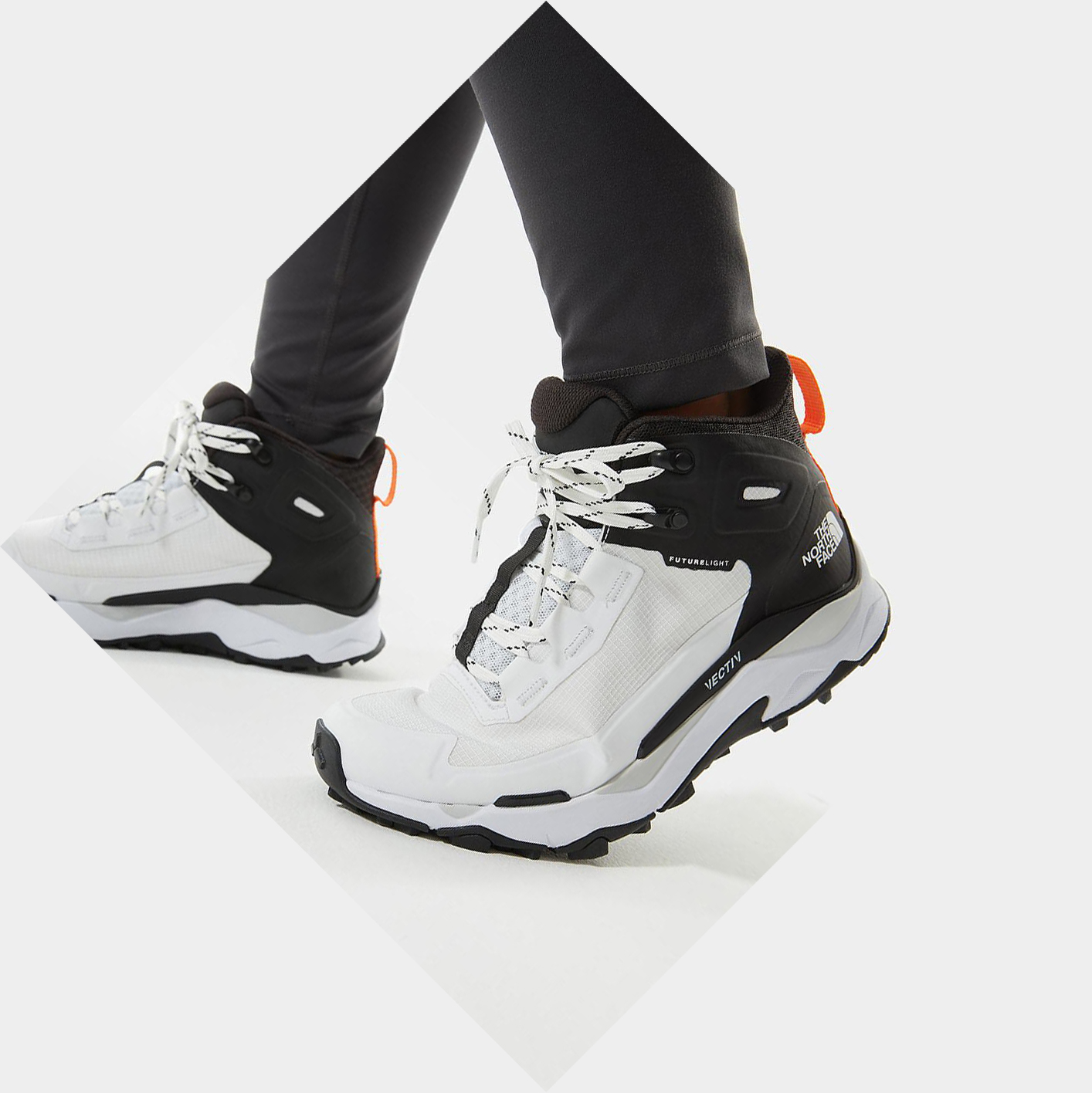 Women's The North Face VECTIV EXPLORIS FUTURELIGHT™ Walking Boots White Black | US142RJSN