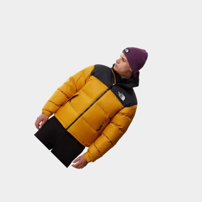 Men's The North Face 1996 Retro Nuptse Packable Insulated Jackets Yellow | US184XKLE