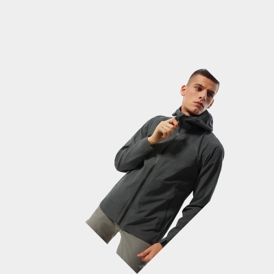 Men's The North Face Apex Flex FUTURELIGHT™ Waterproof Jackets Dark Grey | US903BJMO