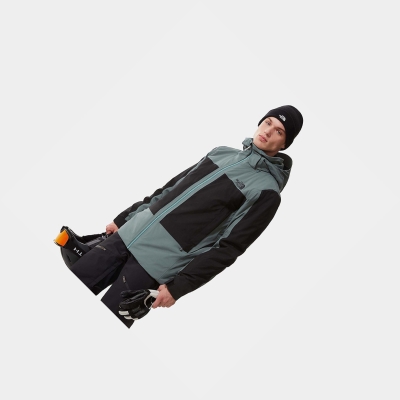 Men's The North Face Apex Flex Snow FUTURELIGHT™ Waterproof Jackets Black Green | US183NFQC