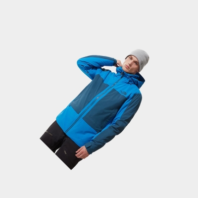 Men's The North Face Apex Flex Snow FUTURELIGHT™ Lightweight Jackets Blue | US263EOUS