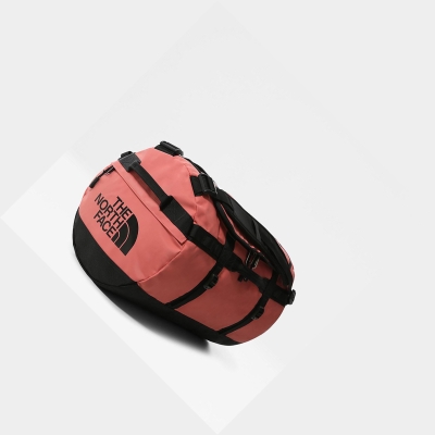 Men's The North Face BASE CAMP DUFFEL - SMALL Duffle Bags Rose Black | US856IUXK