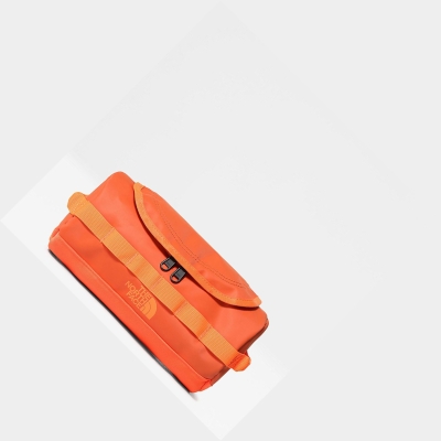 Men's The North Face BASE CAMP TRAVEL WASHBAG SMALL Bags Orange | US670AIQK