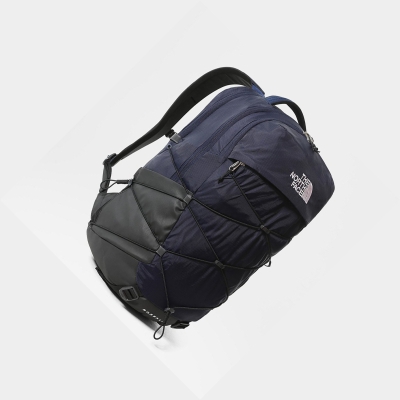 Men's The North Face BOREALIS Backpacks Navy Black | US613ZELW