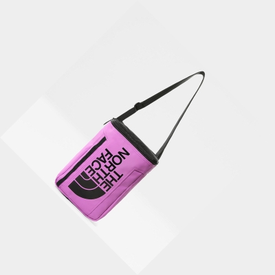 Men's The North Face Base Camp Pouch Bags Pink | US748FNSQ