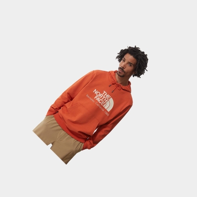 Men's The North Face Berkeley California Hoodie Orange | US860IOGL