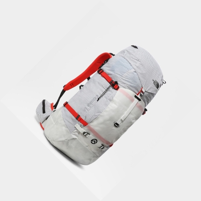 Men's The North Face Cobra 65 Litre Backpacks White | US160HXNT