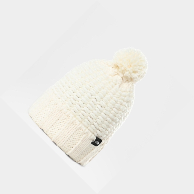 Men's The North Face Cosy Chunky Beanies White | US506HSFX