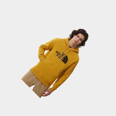 Men's The North Face Drew Peak Hoodie Yellow | US062EHSX