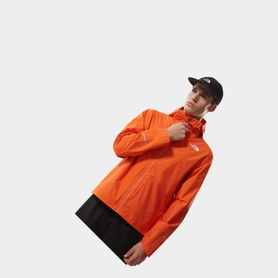 Men's The North Face FIRST DAWN Waterproof Jackets Orange | US920OBGW