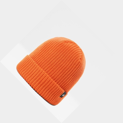 Men's The North Face FISHERMAN Beanies Red Orange | US867VPTG