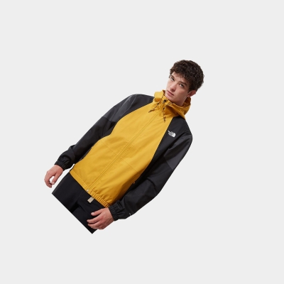 Men's The North Face Farside Waterproof Jackets Yellow | US731WOCB