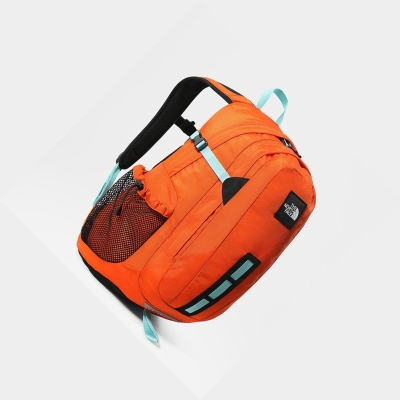 Men's The North Face Hot Shot - Special Edition Backpacks Red Orange Blue | US578RJWM