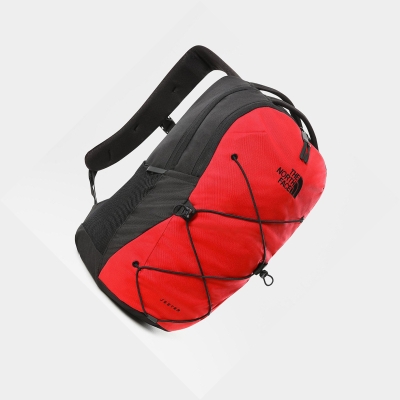 Men's The North Face Jester Backpacks Red Black | US276MWPG