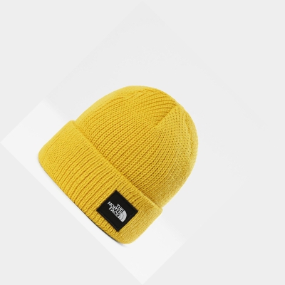 Men's The North Face Metro Ex Beanies Light Yellow | US436EMFP