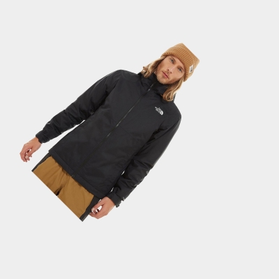 Men's The North Face Millerton Insulated Insulated Jackets Black | US750HWDN