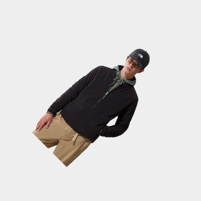 Men's The North Face Mountain Sweaters Black | US157EIGS