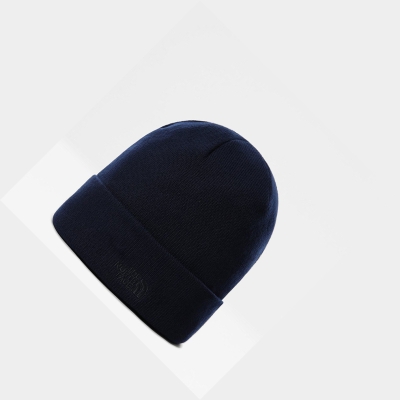 Men's The North Face Norm Shallow Beanies Navy | US187LFOY