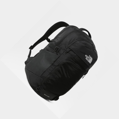 Men's The North Face Router Backpacks Black | US342XLRP