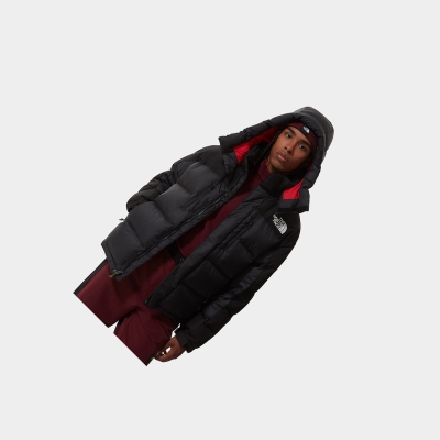 Men's The North Face SEARCH & RESCUE HIMALAYAN Parka Black Red | US583KJUX